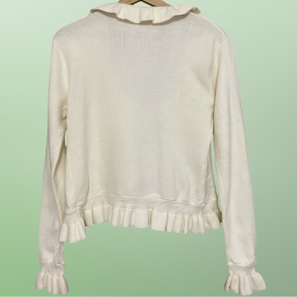 Ruffled tie-up cardigan - Picture 3 of 6